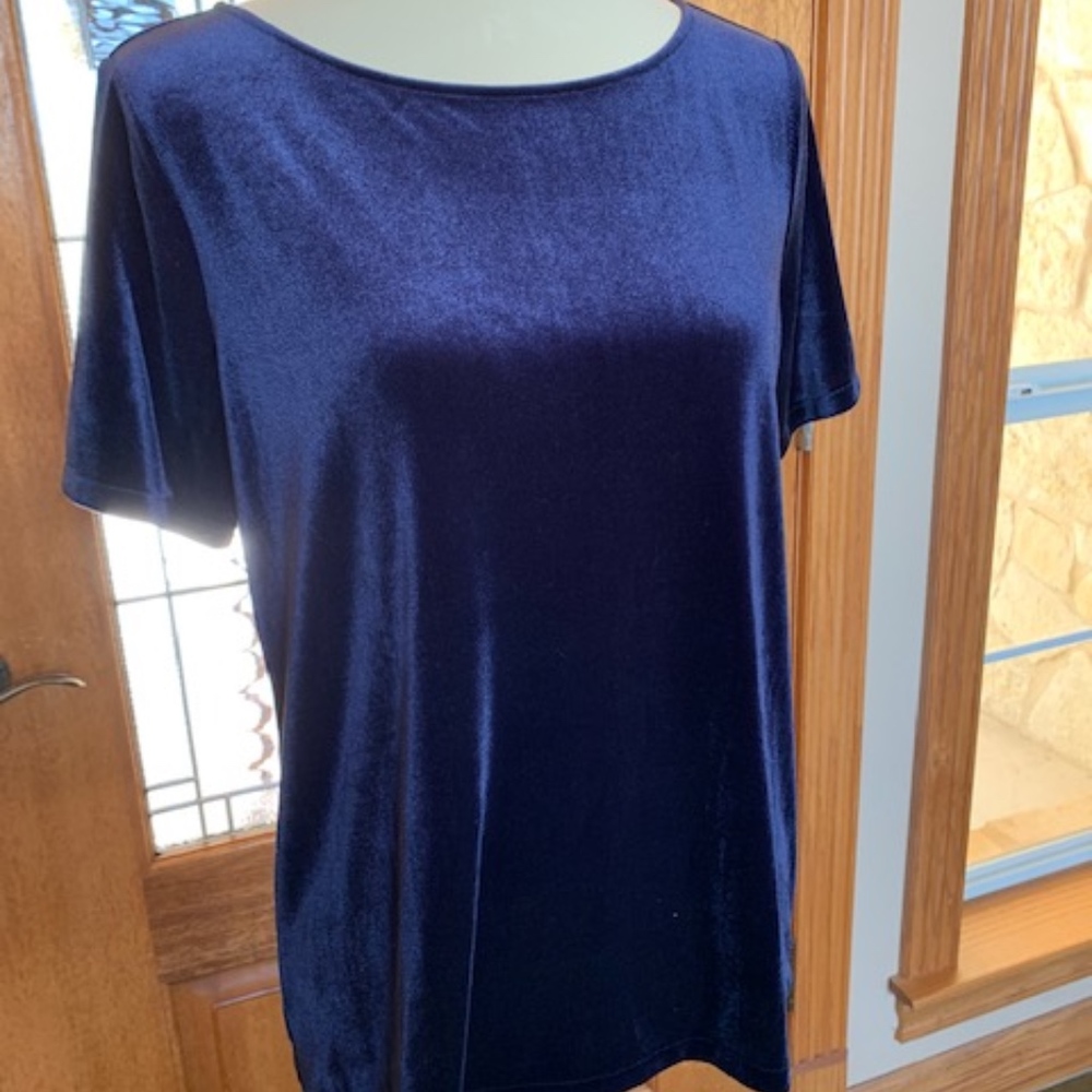 NWT Ann Taylor Navy Blue Top Sz. M